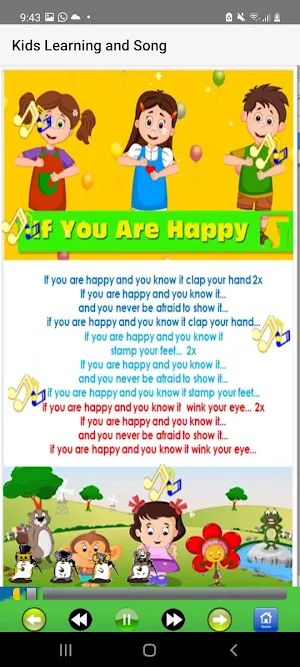 Kids Learning and Kids Song Screenshot 2