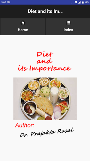 Diet and its importance by Prajacta Rasal Screenshot 0