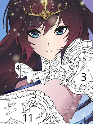 Anime Fantasy Color by Numbers Screenshot 1