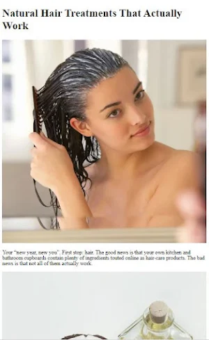 Natural Hair Treatments Tips Screenshot 2