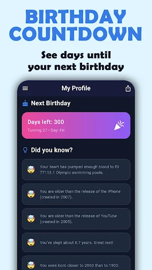 Age Calculator: Life Timeline Screenshot 1