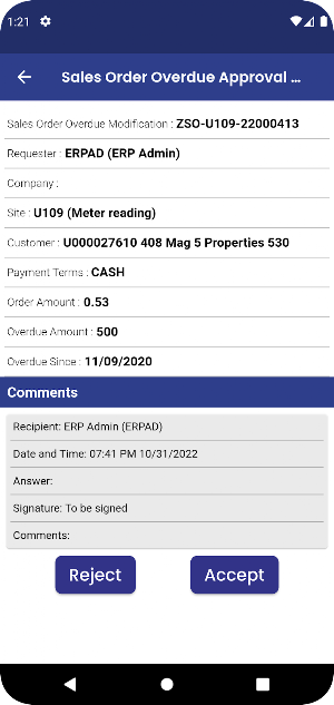 Approval App Screenshot 2