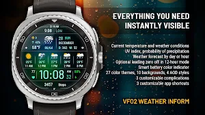 VF02 Weather Inform Watch Face Screenshot 0