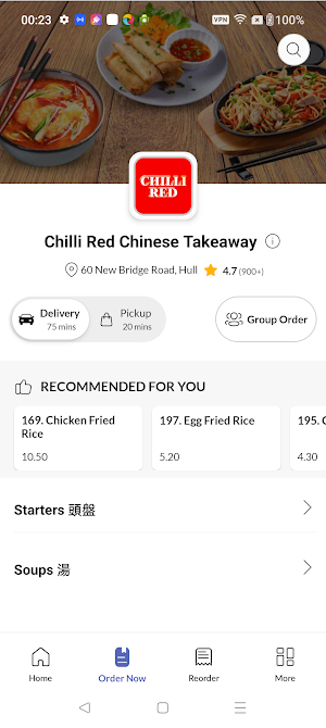 Chilli Red Chinese Takeaway Screenshot 1