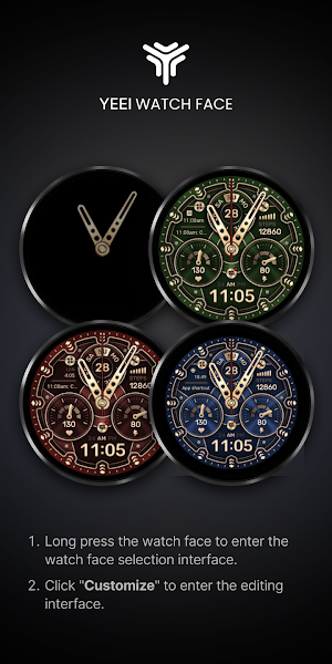 Golden memory Watch Face Screenshot 1