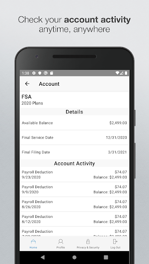 Benesys Inc HRA App Screenshot 1