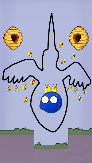 Save the Rainbow Blue Monster Screenshot 3