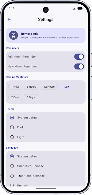 MoonPhase: Lunar Calendar Screenshot 3