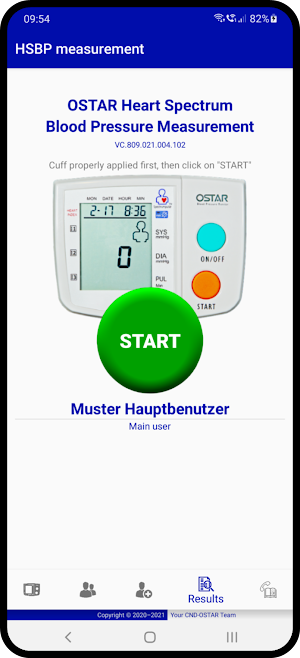 HS blood pressure measurement Screenshot 0