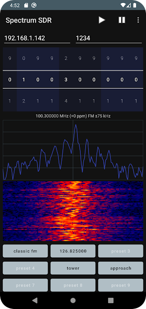 Spectrum SDR (RTL-SDR) Screenshot 0