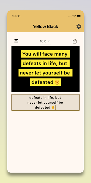 Yellow Black Screenshot 0