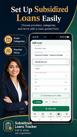 Subsidized Loans Tracker Screenshot 2