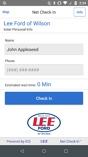 Lee Ford of Wilson Check In Screenshot 1