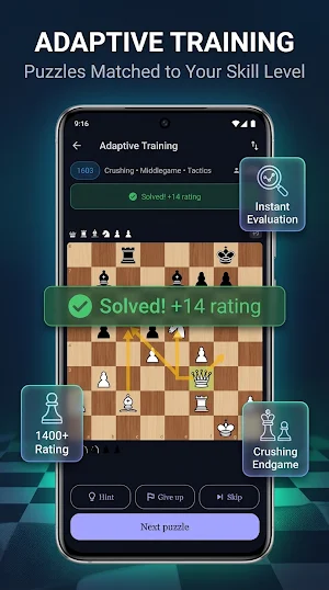 PuzzleMate: Chess Tactics Screenshot 1
