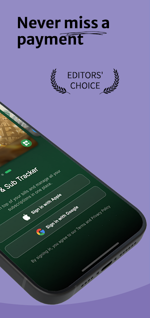 Subscriptions Tracker: SubZero Screenshot 1