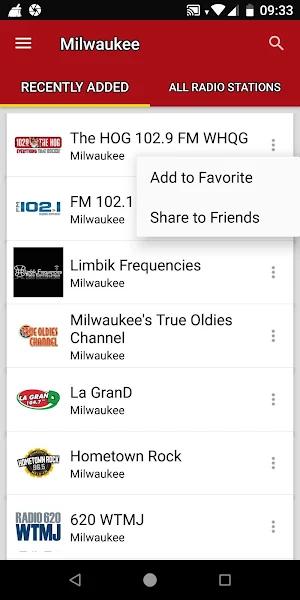 Milwaukee Radio Stations - USA Screenshot 1