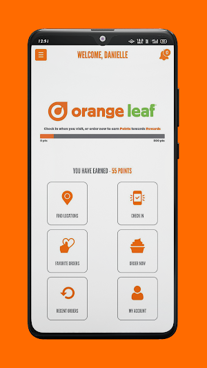 Orange Leaf Frozen Yogurt Screenshot 2
