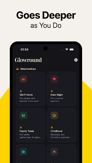 Deep conversations - Glowround Screenshot 1