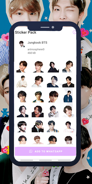 Jungkook BTS WASticker Screenshot 0