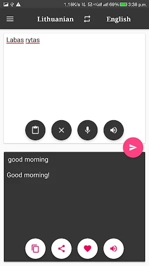 Lithuanian-English Translator Screenshot 3