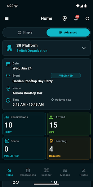 EVA Staff Application Screenshot 0