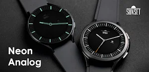 Neon Analog Watch Face Screenshot 0