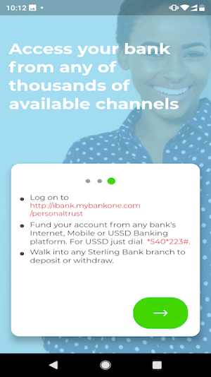 PERSONAL TRUST MOBILE BANKING Screenshot 3