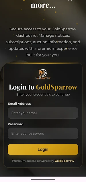 GoldSparrow Solutions Screenshot 2