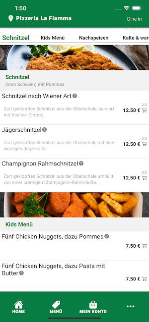Pizzeria La Fiamma Online Screenshot 2