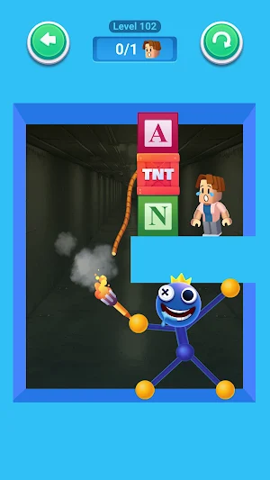 Rainbow Stretch - Blue Monster Screenshot 2