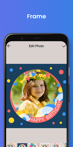 Birthday Photo Frame Maker Screenshot 3