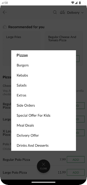 Caspian Pizza Screenshot 2