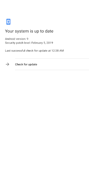 check android 10 update ,software update Screenshot 1