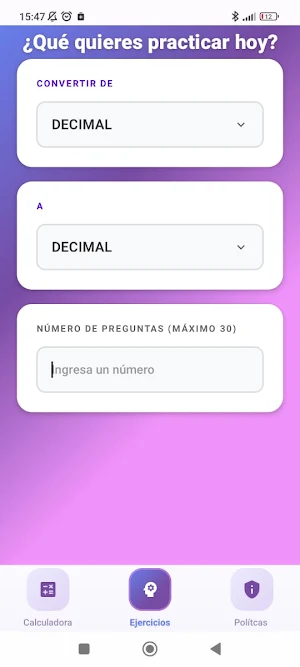 Conversión entre Bases Screenshot 2