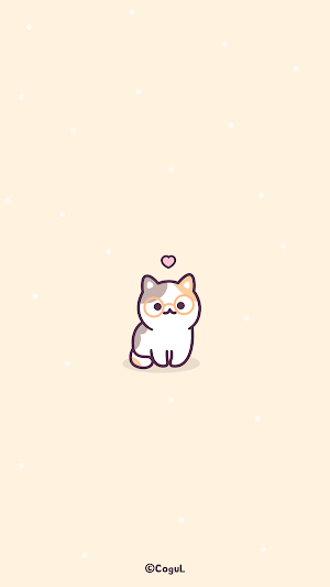 카카오톡 테마 - 삼색 안경 냥이 Screenshot 0