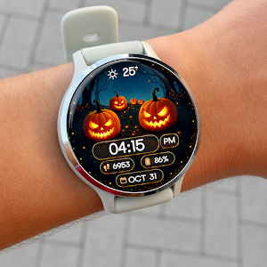 Pumpkin Forest Watch Face Screenshot 2