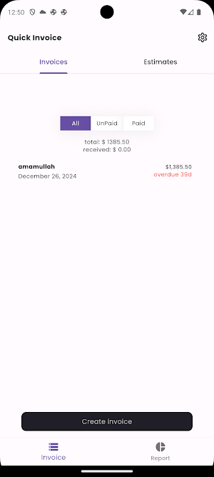 Quick Invoice Maker Screenshot 1