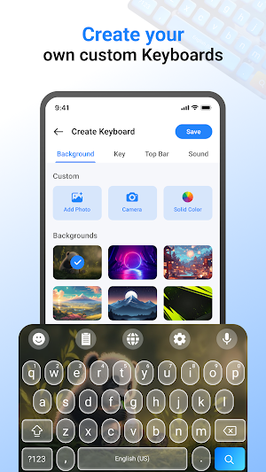 Custom Keyboard - Voice Typing Screenshot 0