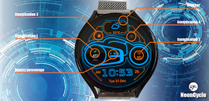 NeonCycle watch face Screenshot 0