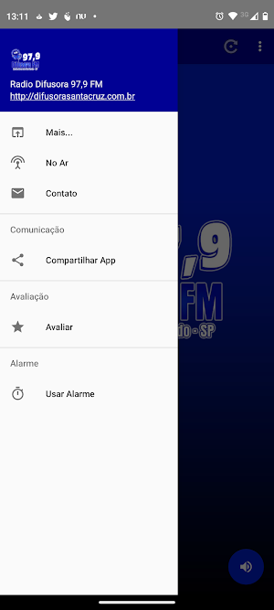 Rádio Difusora 97,9 FM de Santa Cruz do Rio Pardo Screenshot 1