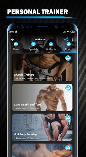 Home Workout No Equipment - Personal Trainer Screenshot 3