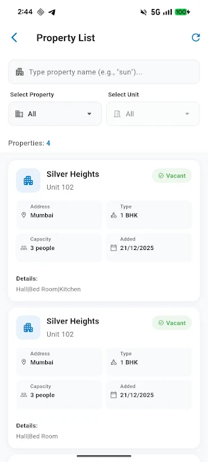 Tenant - Admin App Screenshot 3