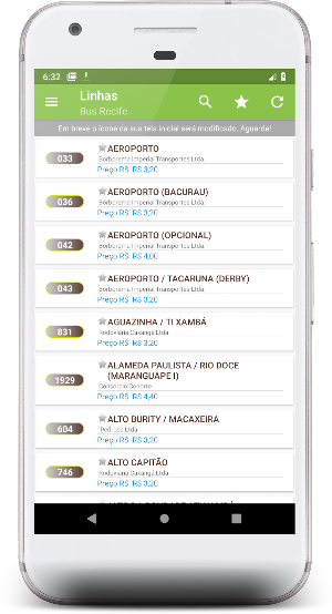 Recife Bus - Horários Screenshot 1