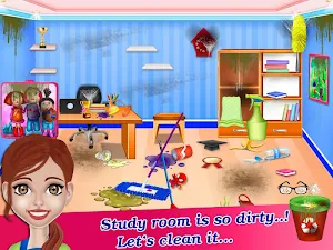 Big House Cleaning And Washing Game Screenshot 1