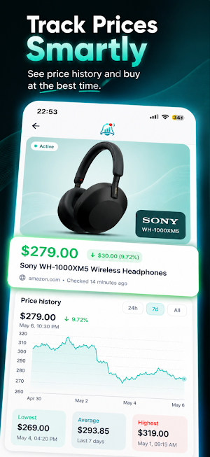 Chalert - Price & Stock Alerts Screenshot 2