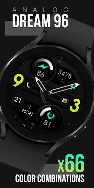 Dream 96 - Modern Watch Face Screenshot 0