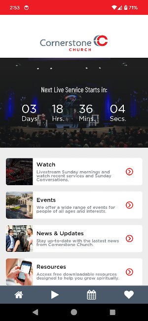 Cornerstone Church Screenshot 1