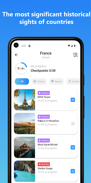 Voyager: travel tracker Screenshot 2