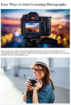 How to Learn Photography Screenshot 0