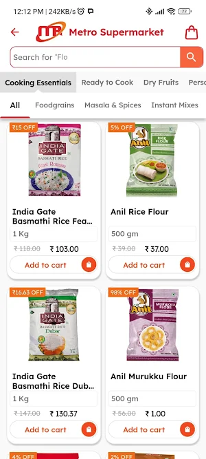 Metro Supermarket Screenshot 2